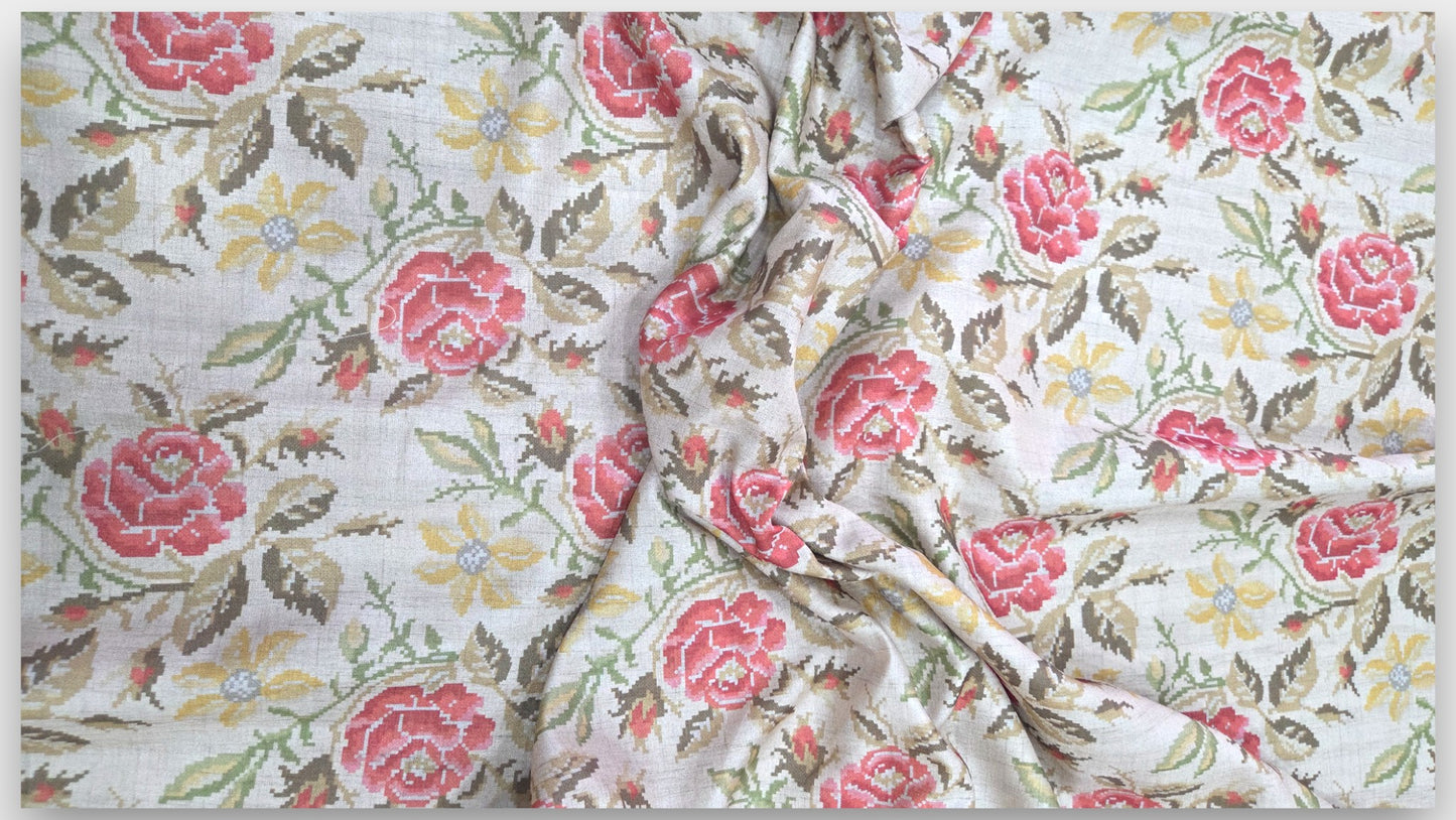 LEMONADE YELLOW RAW TUSSAR SILK SAREE WITH CIRCLE WEAVING | MAYURIKAA